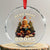 Reading Gingerbread Crystal Glass Ornament Read More Books Funny Christmas Teacher Student Book Lovers - Wonder Print Shop