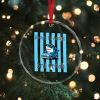 Ready To Attack 3rd Grade Crystal Glass Ornament Funny Shark Driving Car Back To School