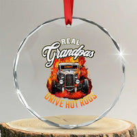 Real Grandpas Drive Hotrods Crystal Glass Ornament Vintage 1932 Hotrod