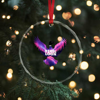 Rebel Loon Aurora Northern Lights Crystal Glass Ornament Minnesota Night Sky Politcal Resistance