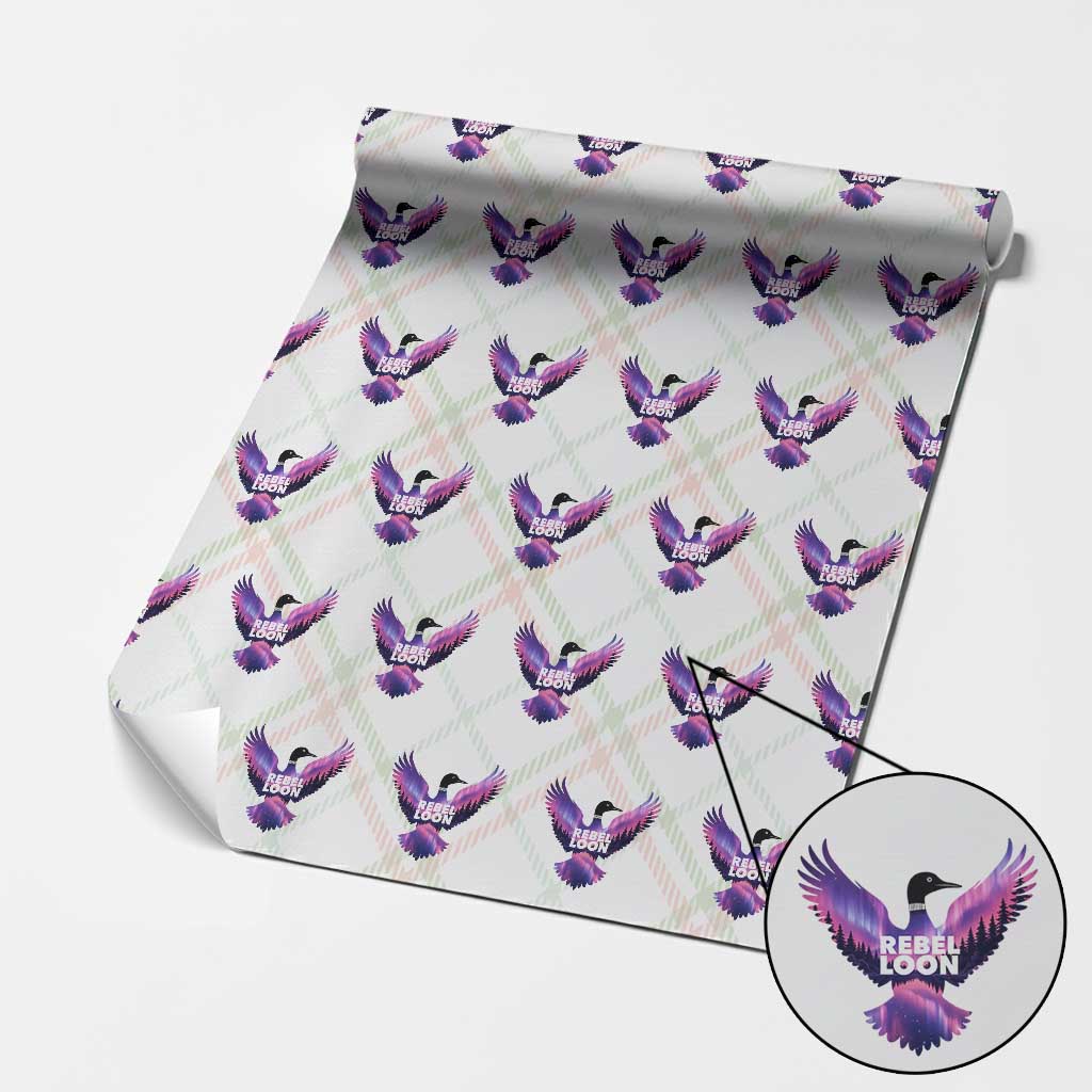 Rebel Loon Aurora Northern Lights Wrapping Paper Roll Minnesota Night Sky Politcal Resistance