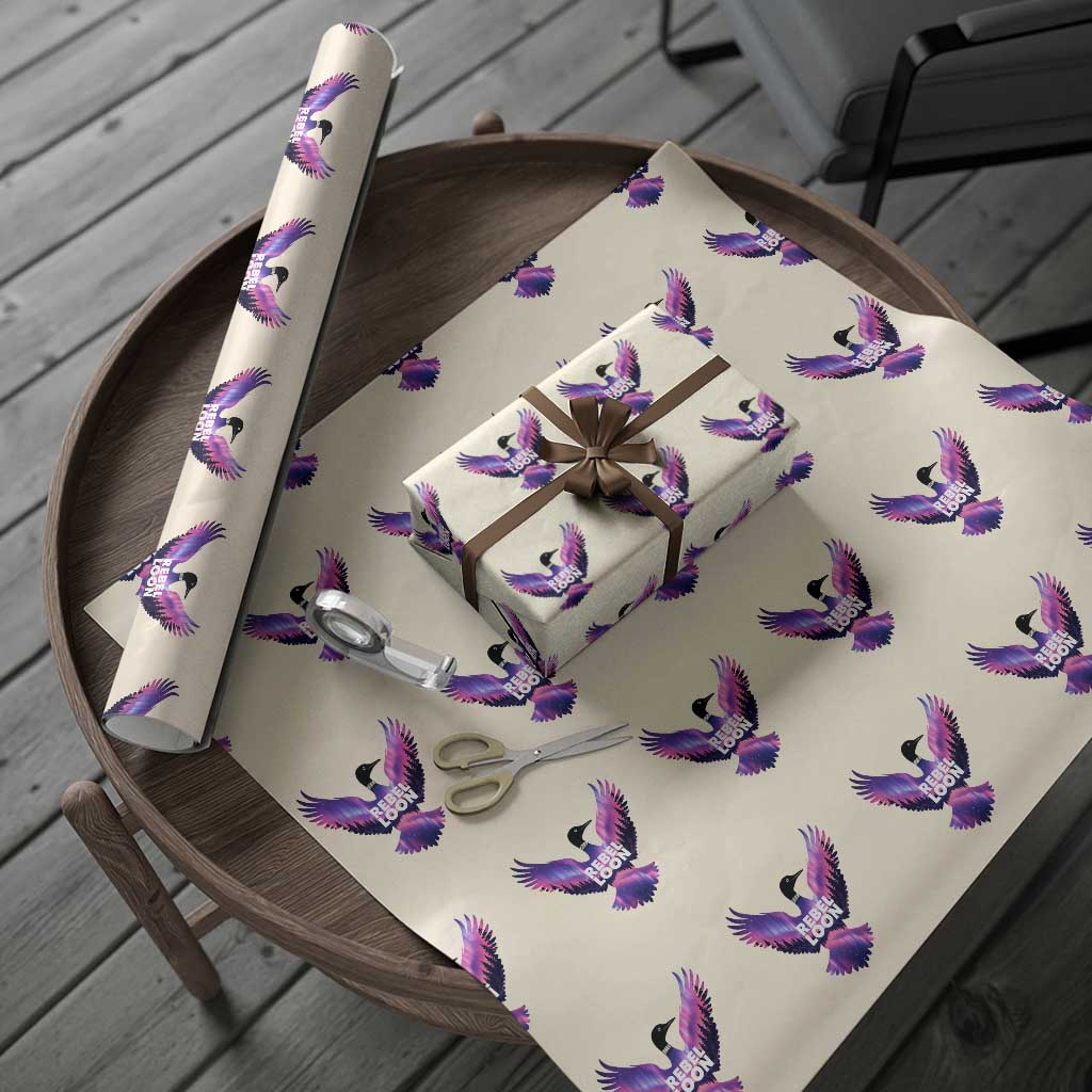 Rebel Loon Aurora Northern Lights Wrapping Paper Roll Minnesota Night Sky Politcal Resistance