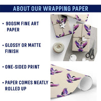 Rebel Loon Aurora Northern Lights Wrapping Paper Roll Minnesota Night Sky Politcal Resistance