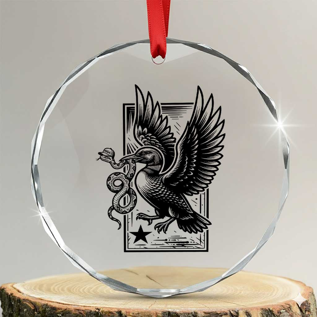 Rebel Loon Takes Down The Snake Crystal Glass Ornament Support MN Anti Ice Movement