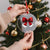 Red Coquette Bow Santa Retro Xmas Vibe Crystal Glass Ornament - Wonder Print Shop