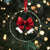 Red Coquette Bow Santa Xmas Vibe Crystal Glass Ornament - Wonder Print Shop
