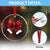 Red Coquette Bow Santa Xmas Vibe Crystal Glass Ornament - Wonder Print Shop
