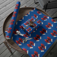 Red Coquette Bow Santa Xmas Vibe Wrapping Paper Roll