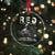 RED Friday Crystal Glass Ornament I Wear Red For Everyone To See I Stand For Those Who Keep Us Free Military - Wonder Print Shop