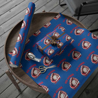 Red October Wrapping Paper Roll Baseball Drip Ice Cream Sprinkles Baseball Glove - Wonder Print Shop