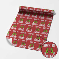 Red Ribbon AIDS Awareness Wrapping Paper Roll Elf Hand Christmas HIV Support - Wonder Print Shop