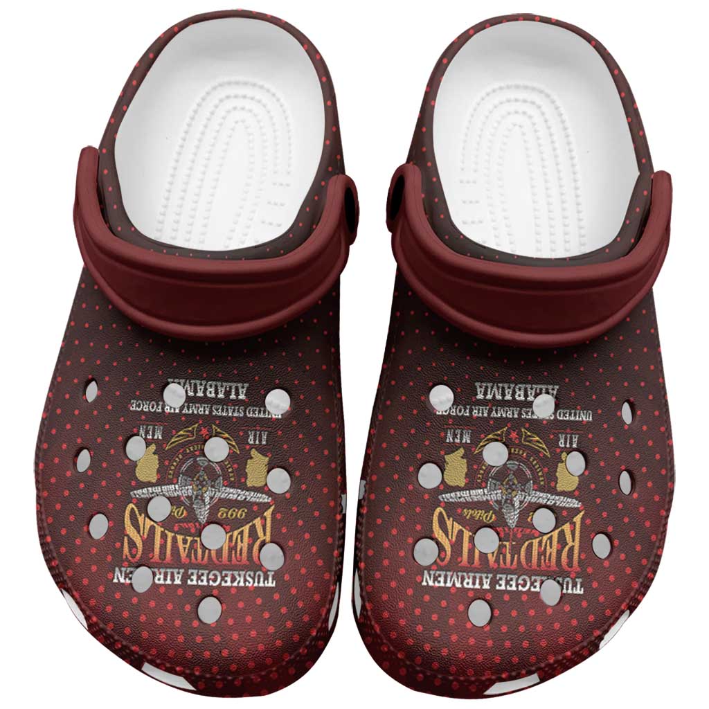 Red Tails Legacy Clogs Shoes Tuskegee Airmen WWII Heroes - Wonder Print Shop
