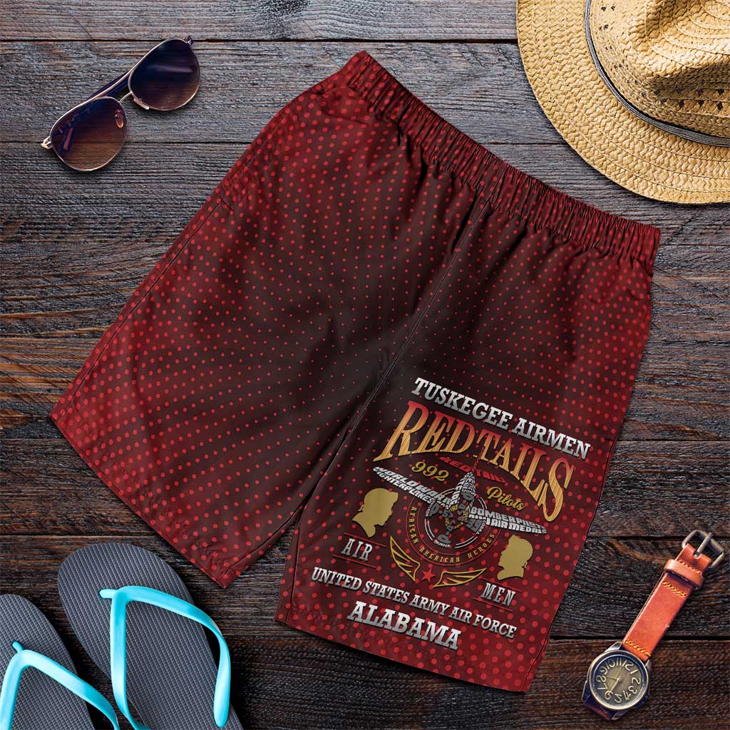 Red Tails Legacy Shorts for Men Tuskegee Airmen WWII Heroes - Wonder Print Shop