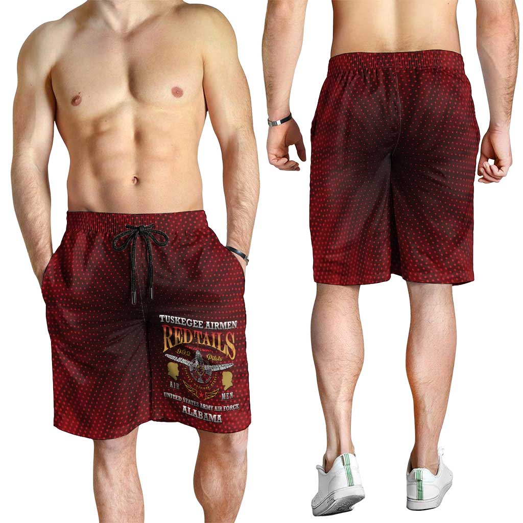 Red Tails Legacy Shorts for Men Tuskegee Airmen WWII Heroes - Wonder Print Shop