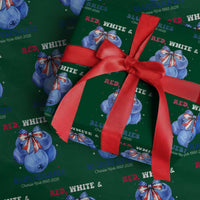 Red White and Blueberries Wrapping Paper Roll Charlie Kirk Tribute 1993 2025 Memorial - Wonder Print Shop