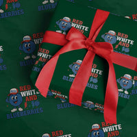 Red White and Blueberries Wrapping Paper Roll Patriotic Fruit Cartoon Graphic - Wonder Print Shop