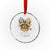 Red White and Feral Raccoon Crystal Glass Ornament Funny Patriotic Animal 4th of July - Wonder Print Shop