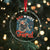 Red White and Feral Raccoon Crystal Glass Ornament Funny Patriotic Fireworks Wild 4th of July Vibes - Wonder Print Shop