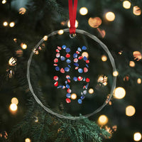 Red White Blue Seashell 8647 Crystal Glass Ornament Viral 2026 Beach Walk Satire Graphic