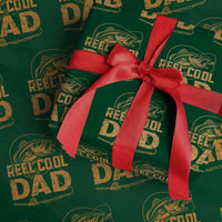 Reel Cool Dad Wrapping Paper Roll Funny Fishing Fisherman Fathers Day
