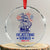 Rejecting Kings Since 1776 Crystal Glass Ornament Vintage Patriotic Ship 4th Of July Fireworks - Wonder Print Shop