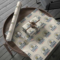 Rejecting Kings Since 1776 Wrapping Paper Roll Vintage Patriotic Ship No King In America - Wonder Print Shop