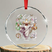Religious Christian Easter Holy Week Christ Jesus Crystal Glass Ornament - Wonder Print Shop