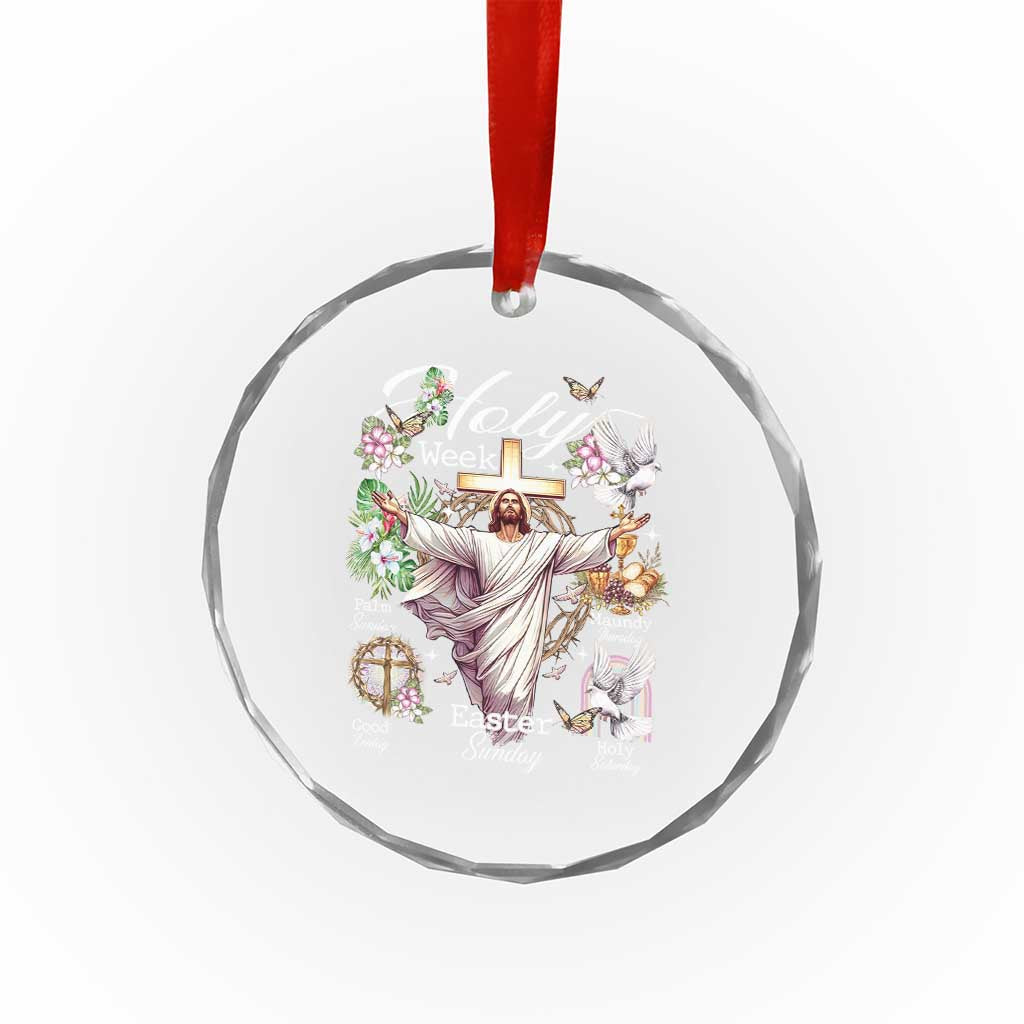 Religious Christian Easter Holy Week Christ Jesus Crystal Glass Ornament - Wonder Print Shop