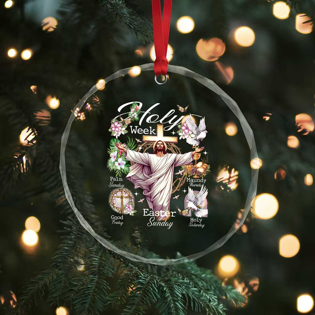 Religious Christian Easter Holy Week Christ Jesus Crystal Glass Ornament - Wonder Print Shop