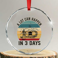 Religious Jesus Crystal Glass Ornament A Lot Can Happen In 3 Days Christian Retro TS02