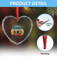 Religious Jesus Heart Crystal Glass Ornament A Lot Can Happen In 3 Days Christian Retro - Wonder Print Shop