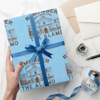 Remember The Alamo Wrapping Paper Roll Texas Souvenir History San Antonio Pride TS10