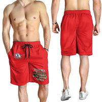 Remembering Tuskegee Airmen Shorts for Men Heroes of the 332nd Squadron Red Art - Wonder Print Shop