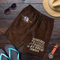 Remembering Tuskegee Airmen Shorts for Men Heroes of the 332nd Squadron Retro Style - Wonder Print Shop