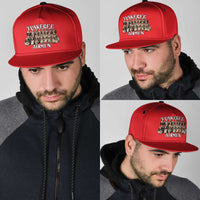 Remembering Tuskegee Airmen Snapback Cap Heroes of the 332nd Squadron Red Art - Wonder Print Shop