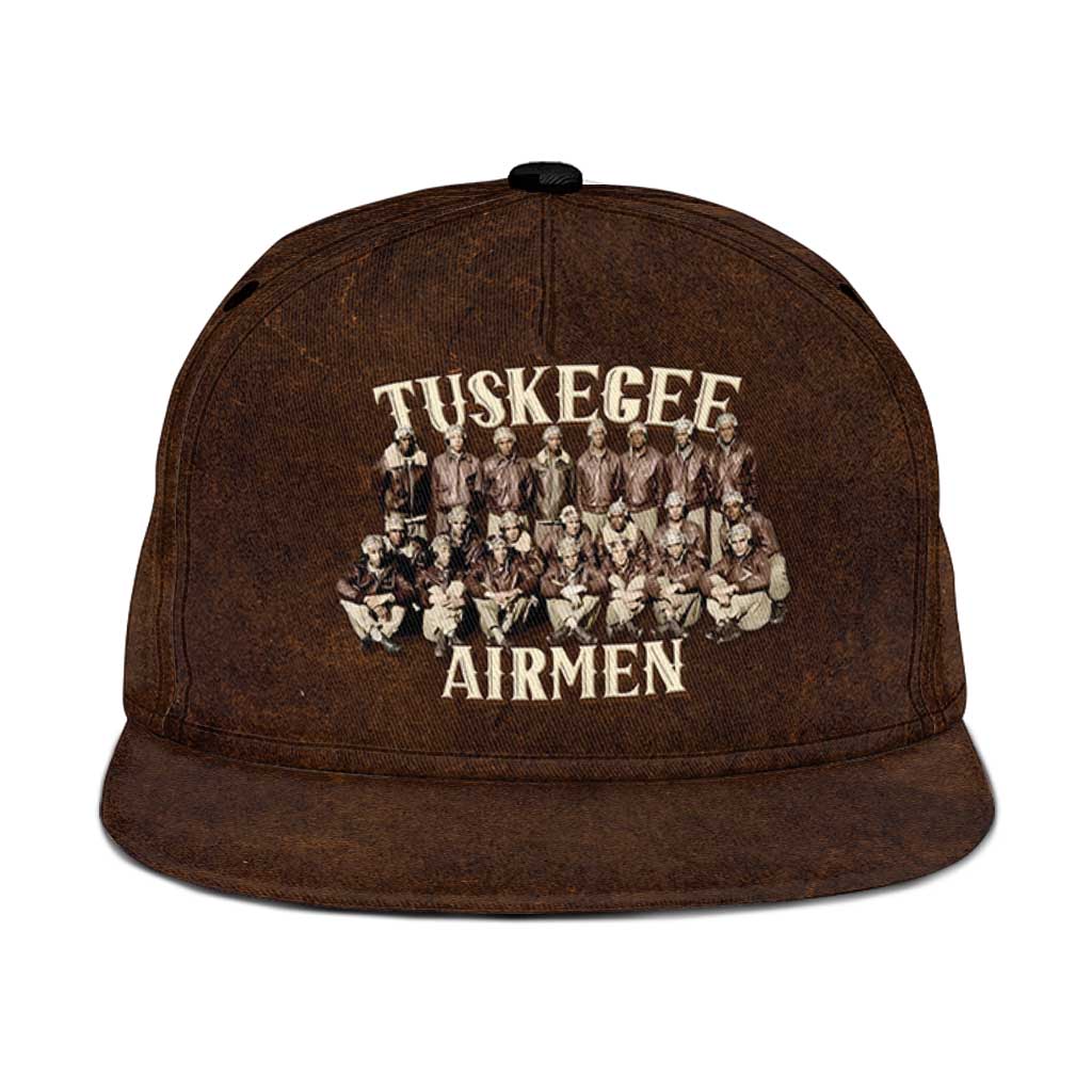 Remembering Tuskegee Airmen Snapback Cap Heroes of the 332nd Squadron Retro Style - Wonder Print Shop