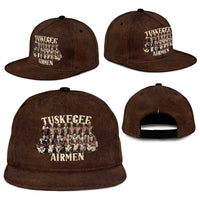Remembering Tuskegee Airmen Snapback Cap Heroes of the 332nd Squadron Retro Style - Wonder Print Shop