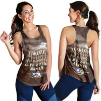 Remembering Tuskegee Airmen Women Racerback Tank Heroes of the 332nd Squadron Retro Style - Wonder Print Shop