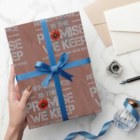 Remembrance Is The Promise We Keep Wrapping Paper Roll Memorial Day