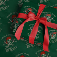 Republic Of Pirates Nassau Bahamas Wrapping Paper Roll Vintage Caribbean Summer Vacation - Wonder Print Shop