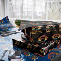 Rescue Dog Wrapping Paper Roll Retro Adopt Rescue Foster Animal Shelter Volunteer - Wonder Print Shop