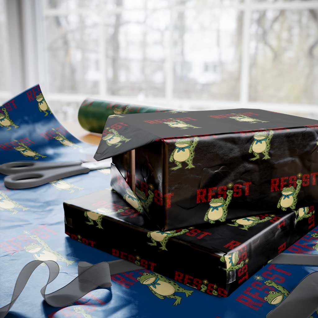 Resist Frog AIDS Awareness Wrapping Paper Roll Portland Activist Political Meme HIV Support Red Ribbon - Wonder Print Shop