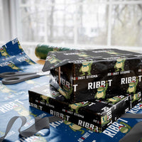 Resist Frog AIDS Awareness Xmas Wrapping Paper Roll Funny Portland Activist Meme HIV Support Red Ribbon - Wonder Print Shop