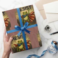 Resist Frog Christian Xmas Wrapping Paper Roll Funny Polittical 2025 Meme - Wonder Print Shop