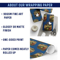 Resist Frog Christian Xmas Wrapping Paper Roll Funny Polittical 2025 Meme - Wonder Print Shop