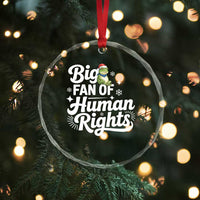 Resist Frog Christmas Crystal Glass Ornament Big Fan Of Human Rights Political Meme - Wonder Print Shop