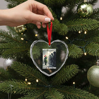 Resist Frog Christmas Heart Crystal Glass Ornament Funny Portland Protest ICE Activist Meme - Wonder Print Shop