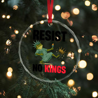 Resist Frog Crystal Glass Ornament No Kings In America Political 2025 - Wonder Print Shop