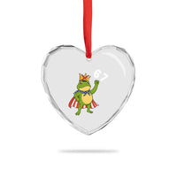 Resist Frog Heart Crystal Glass Ornament Super American 67 Six Seven Meme - Wonder Print Shop