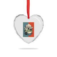 Resist Frog Meme Heart Crystal Glass Ornament Portland Vintage Aesthetic Gift - Wonder Print Shop
